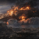 ILM worked on Captain Marvel’s arrival, and the ships crash.
